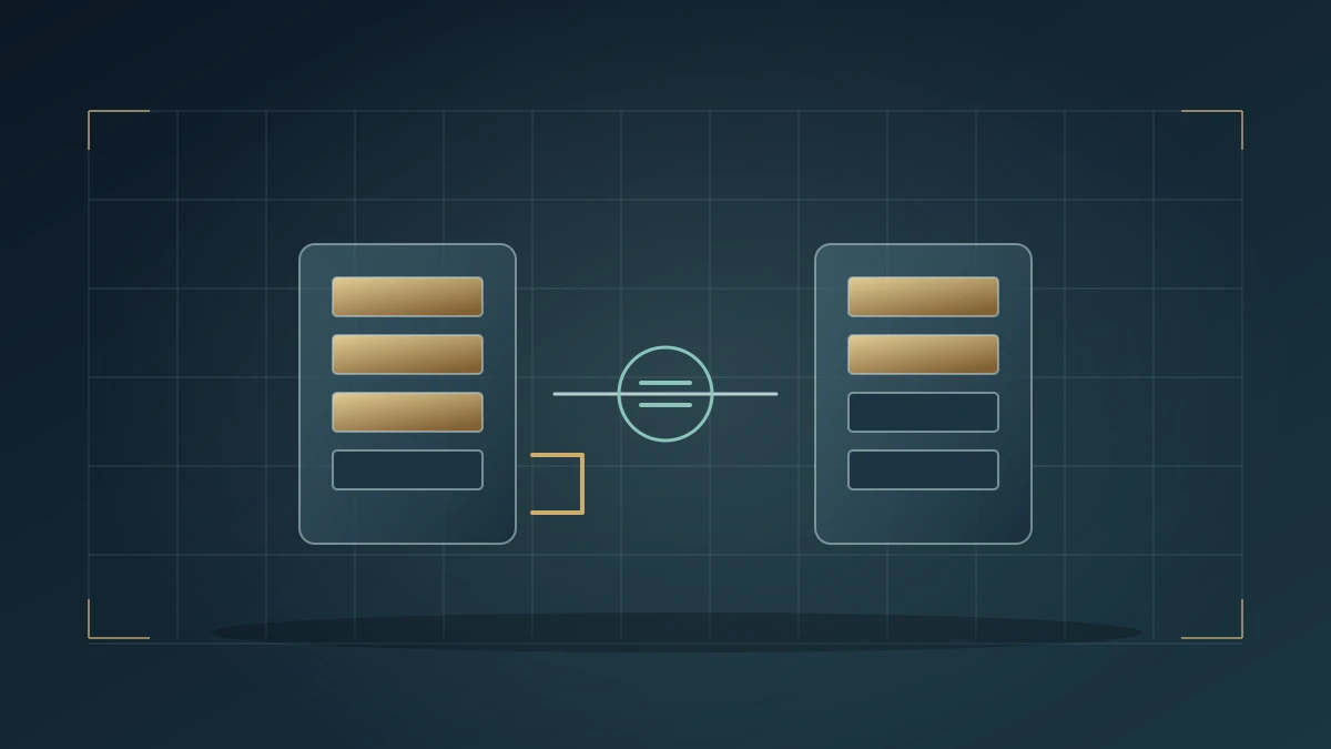 Binary contract orders: how partial fills create unmatched exposure. Original WFN vector illustration