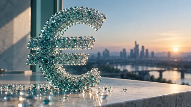 €STR: an observed funding rate is different from a policy decision. AI-generated editorial illustration