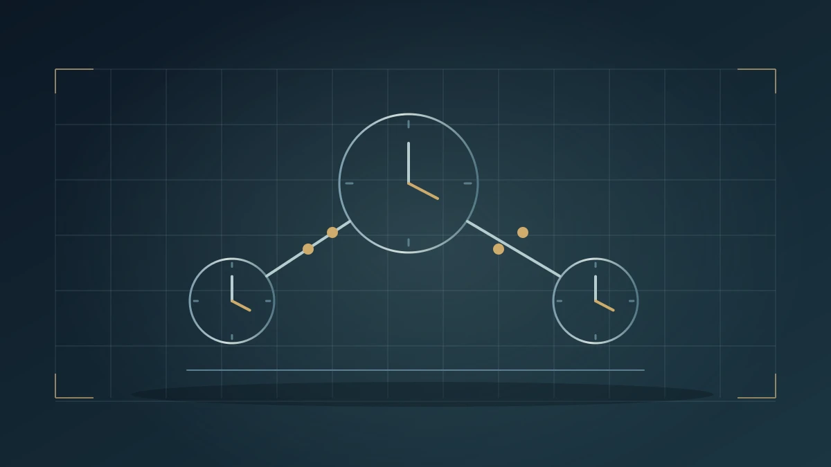 Broker event records: why FINRA's clock rule includes transmission delay. Original WFN vector illustration