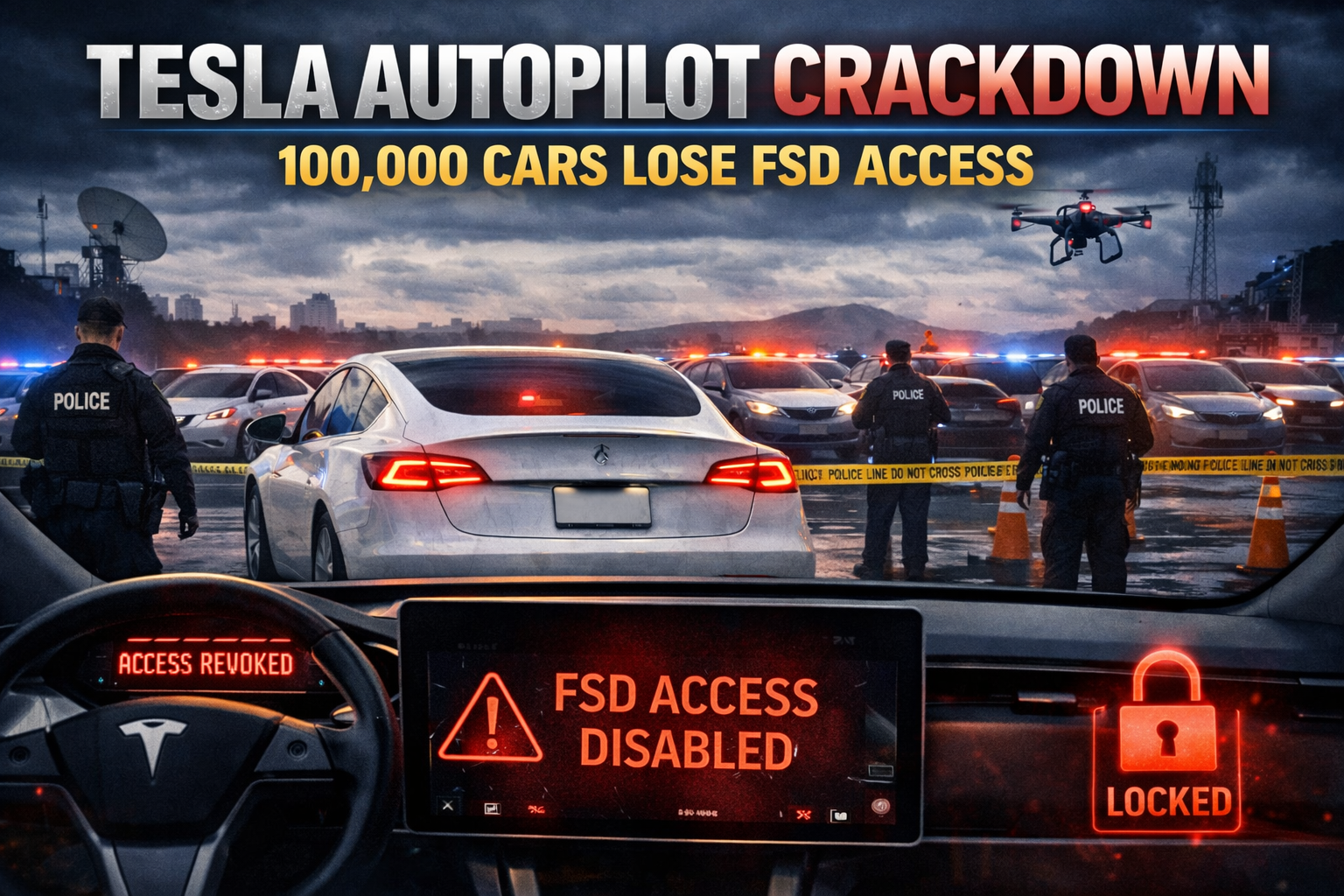 Tesla Autopilot Crackdown: 100,000 Cars Lose FSD Access